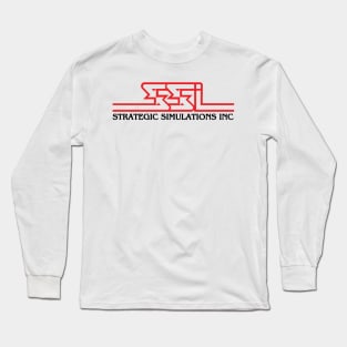 Retro Computer Games Strategic Simulations Inc SSI Logo Long Sleeve T-Shirt